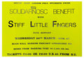 Stiff Little Fingers 1982 concert poster