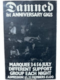 The Damned 1st Anniversary Gigs Poster 1977