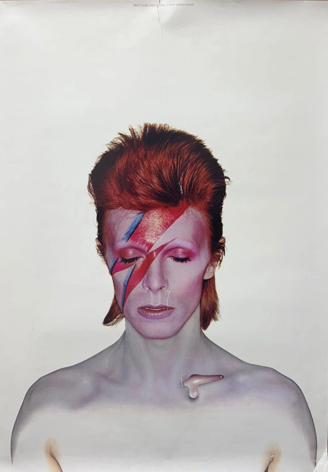 David Bowie “Aladdin Sane” Double Sided Poster 1973