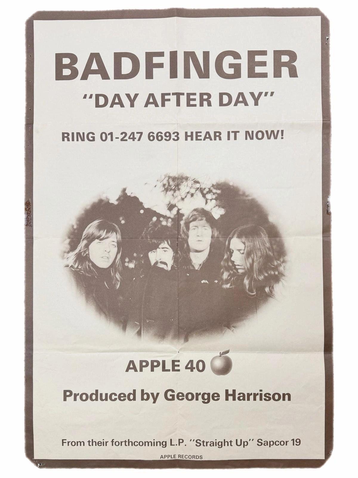 Badfinger ‘Day After Day’ promotional poster 1972