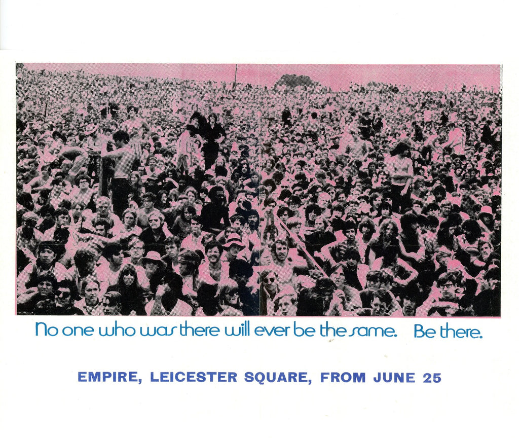 1970 Documentary film “Woodstock” Film advert