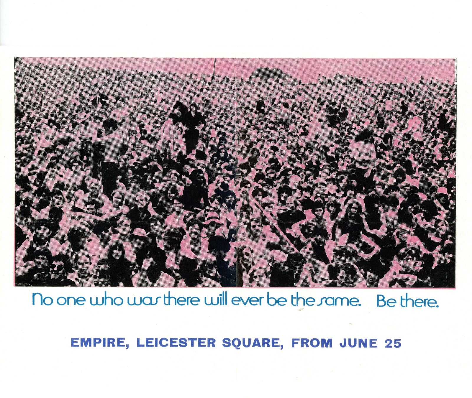 1970 Documentary film “Woodstock” Film advert