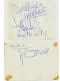 The Yardbirds Autographs Jeff Beck Line Up