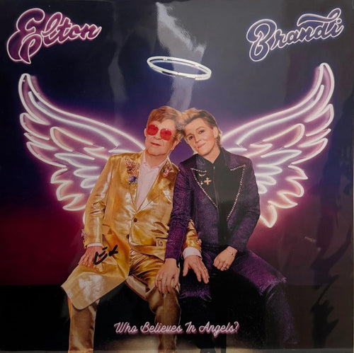 Elton john signed "Who Believes In Angels" Art Card
