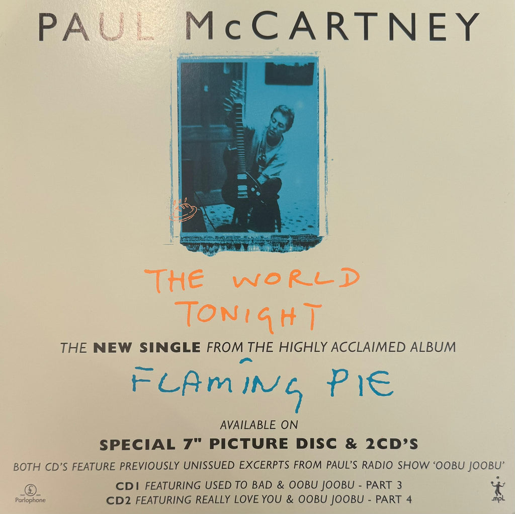 Paul McCartney’s Flaming pie store display collection