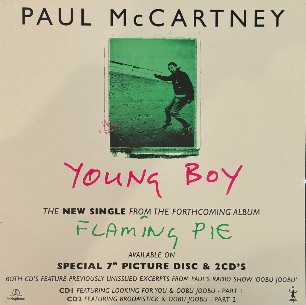 Paul McCartney’s Flaming pie store display collection