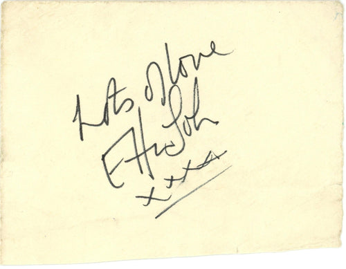 Elton John 1973 Autograph