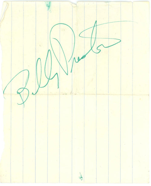 Billy Preston Autograph 1970s
