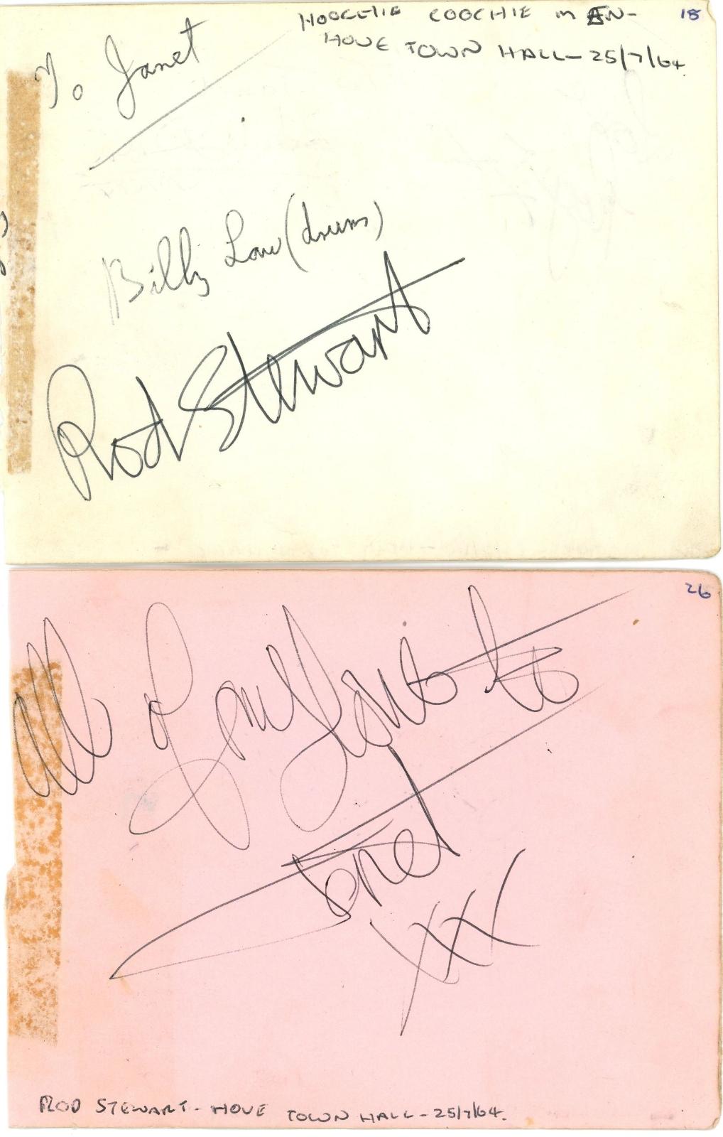 Rod Stewart 1964 Hoochie Coochie men Autograph