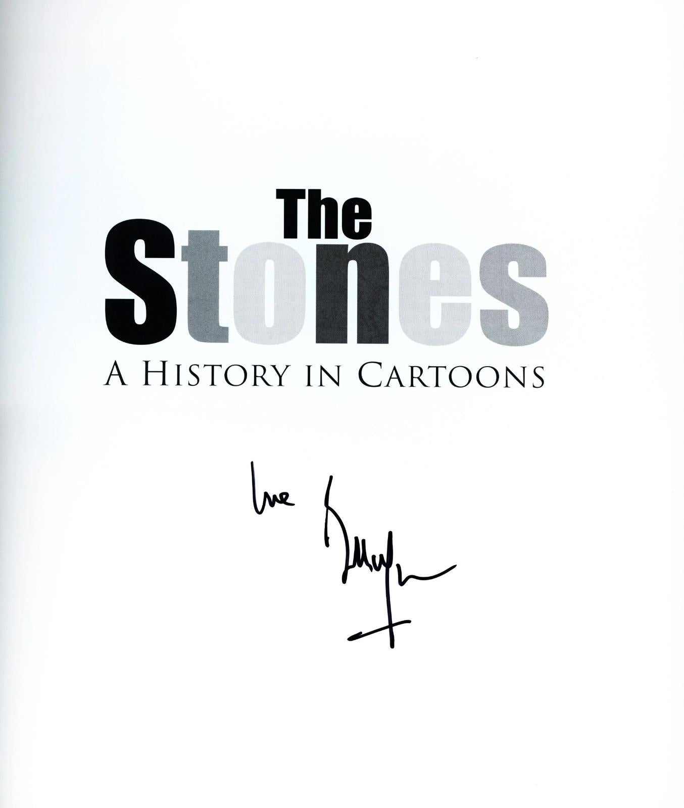 The Stones: A History in Cartoons Signed by Bill Wyman