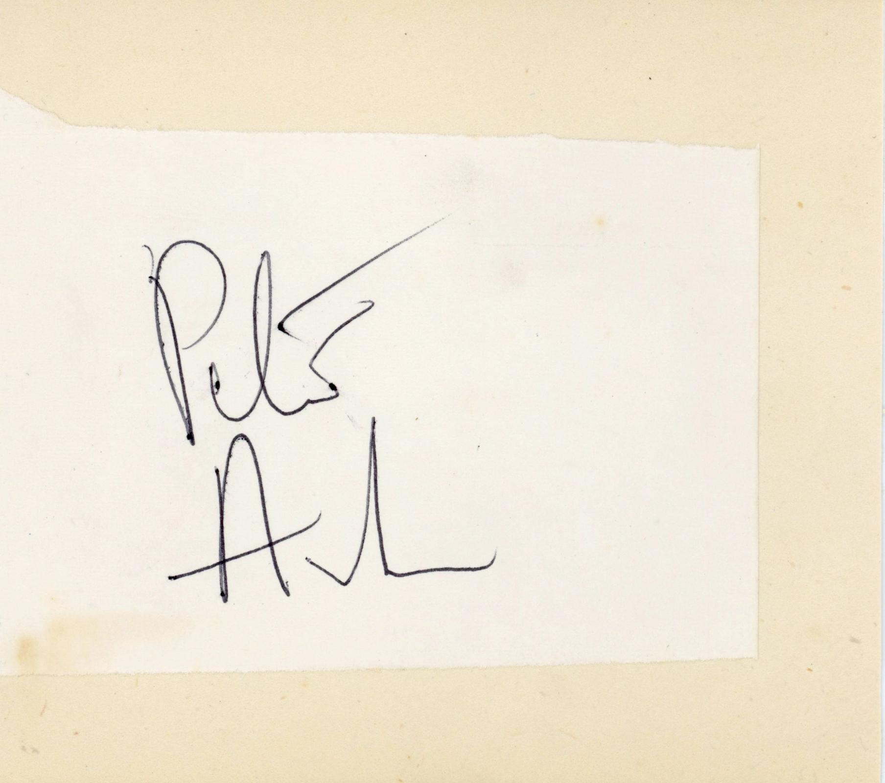 Peter Asher autograph