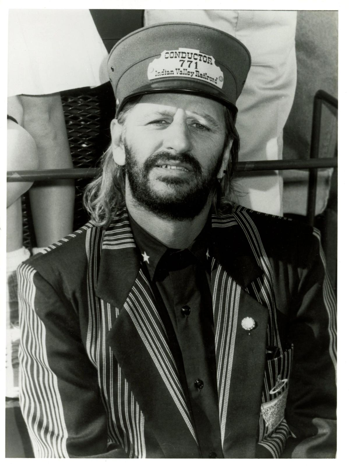 Ringo Starr Shining Train Station Photo 1989