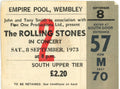 Rolling stones ticket stub