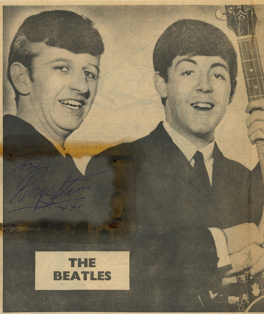 Ringo Starr 1963 Liverpool autograph