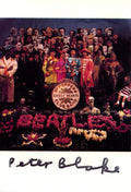Peter Blake signed Sgt Pepper Postcard