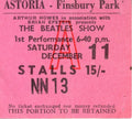 The Beatles Finsbury Park Ticket Stub 1965