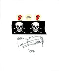 Keith Richards autograph with personal guitar picks