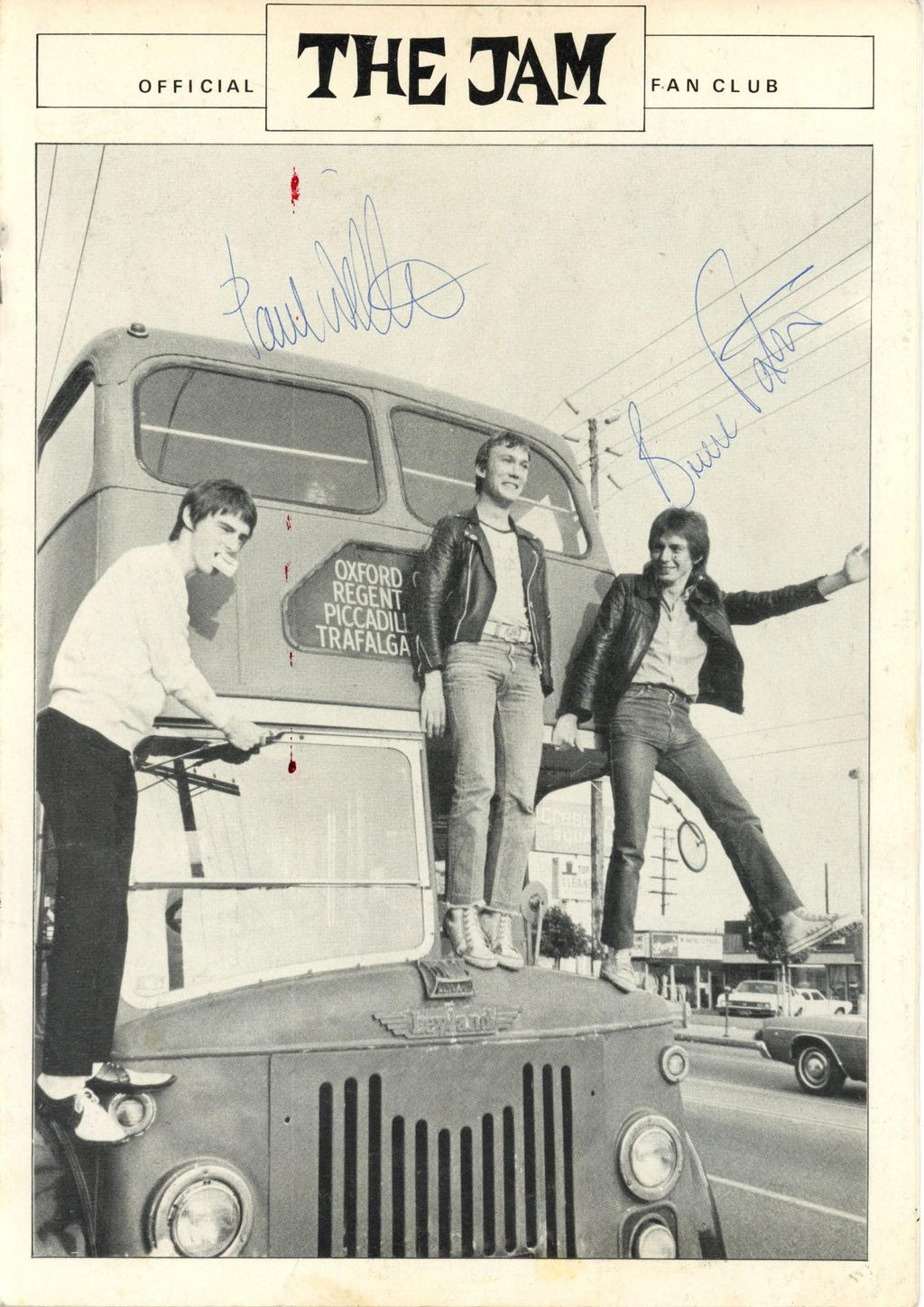 The Jam Signed fan club programme