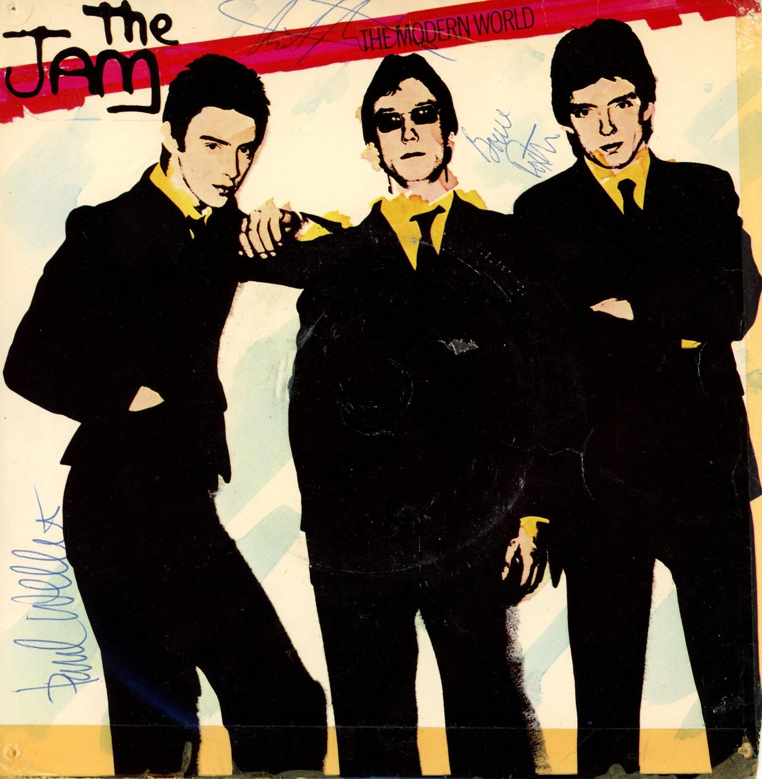 The Jam signed "The modern world" single 1977