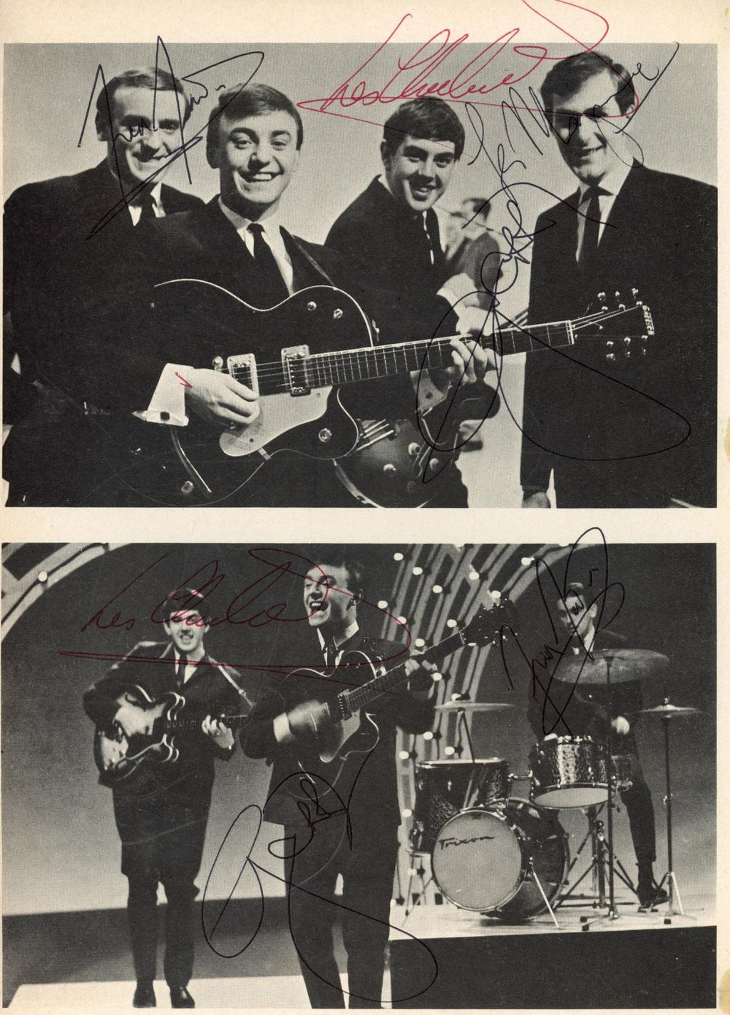 Gerry and the pacemakers multi signed programme page
