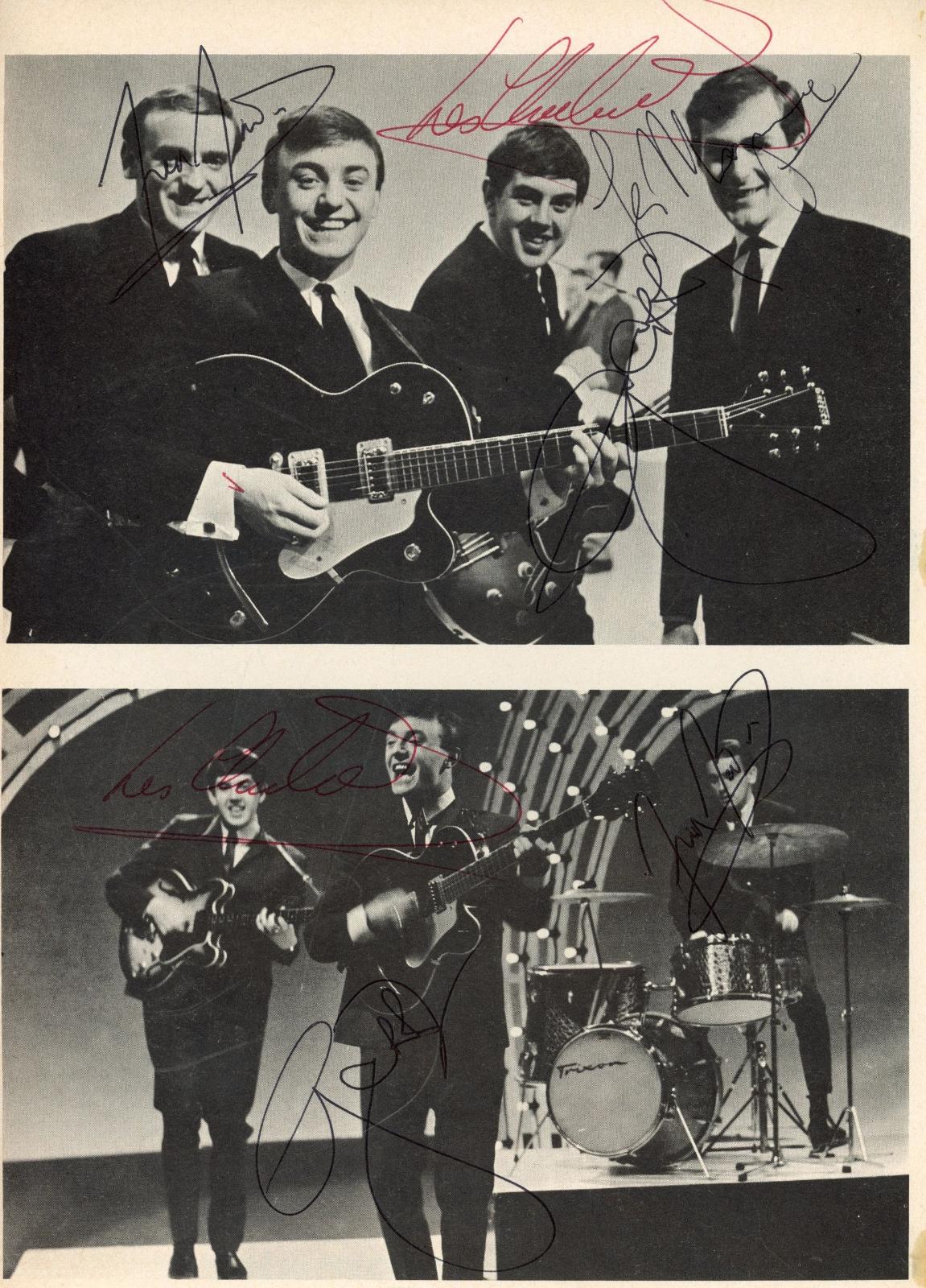 Gerry and the pacemakers multi signed programme page