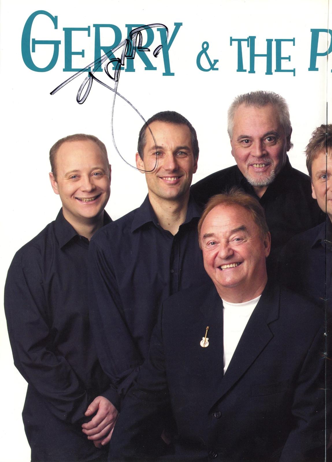 Gerry Marsden signed programme
