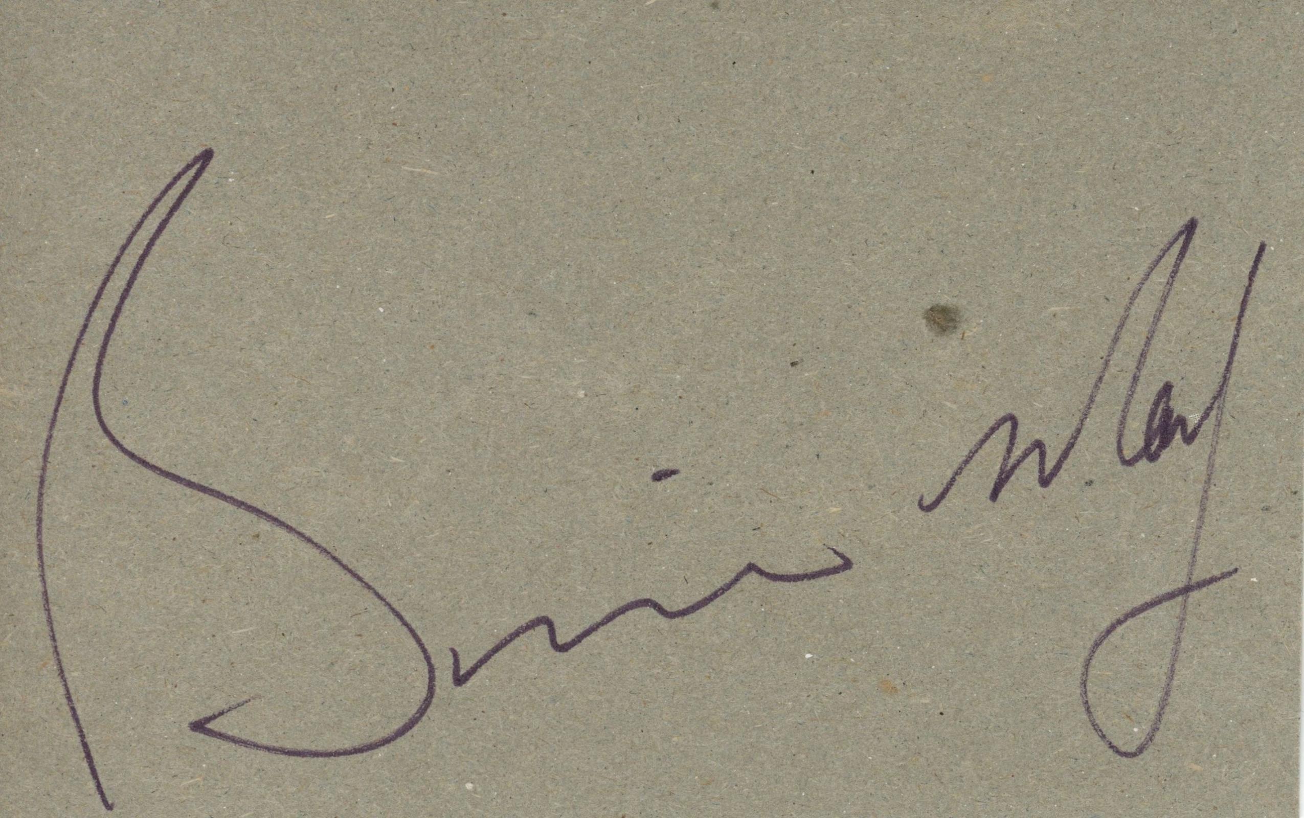 Brian May Autograph 1974