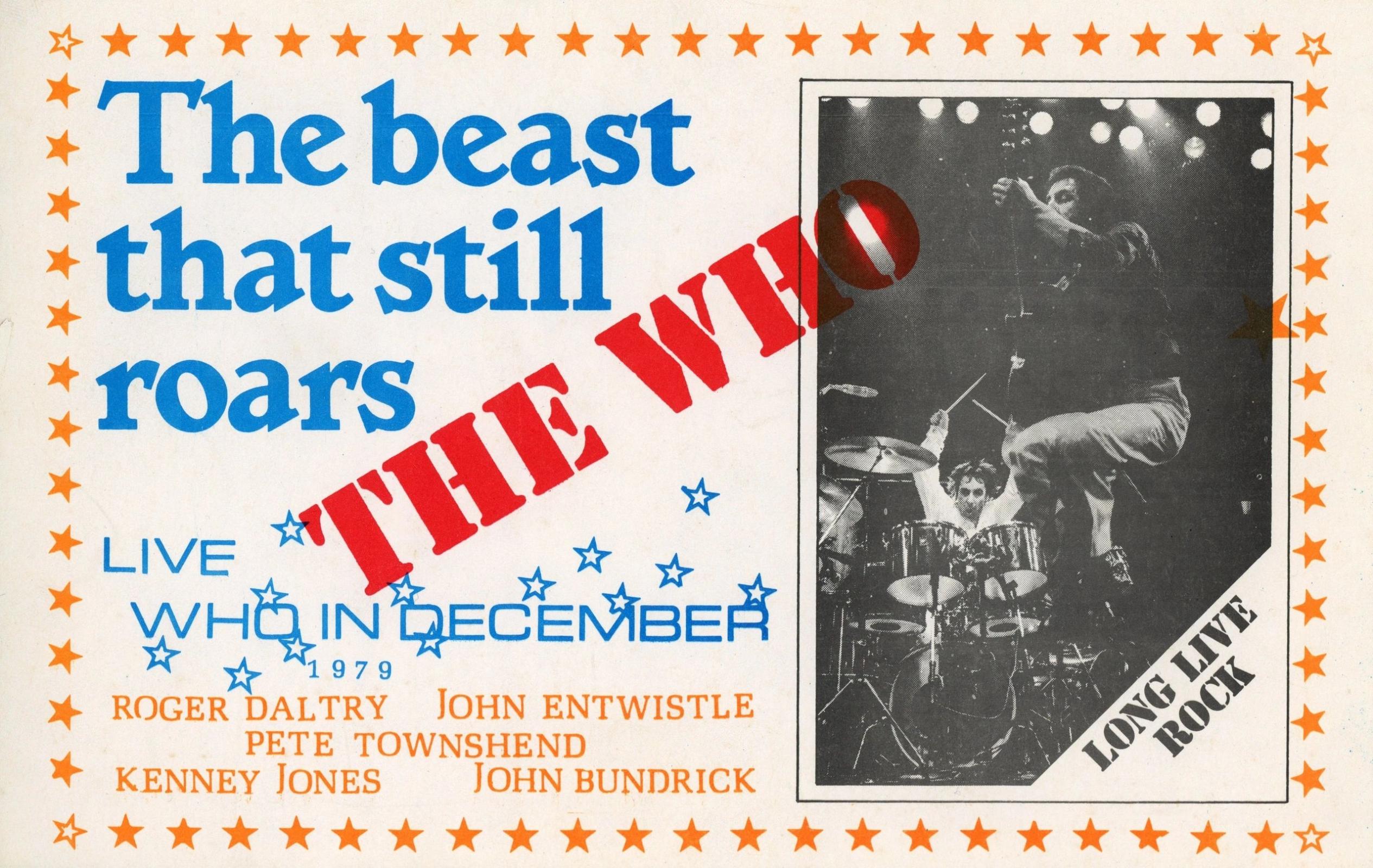 The Who Unpeeled United States Tour sticker 1979