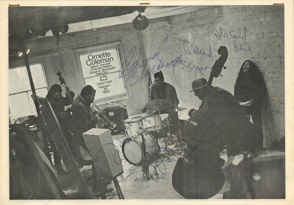 Ornette Coleman and Yoko Ono Royal Albert Hall signed programme 1968