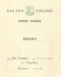 Mitch Mitchell school report card 1951