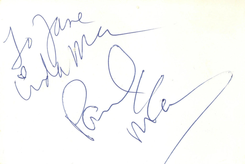 Paul and Linda McCartney autographs 1990s