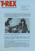 T.Rex Fan Club Membership and newsletter