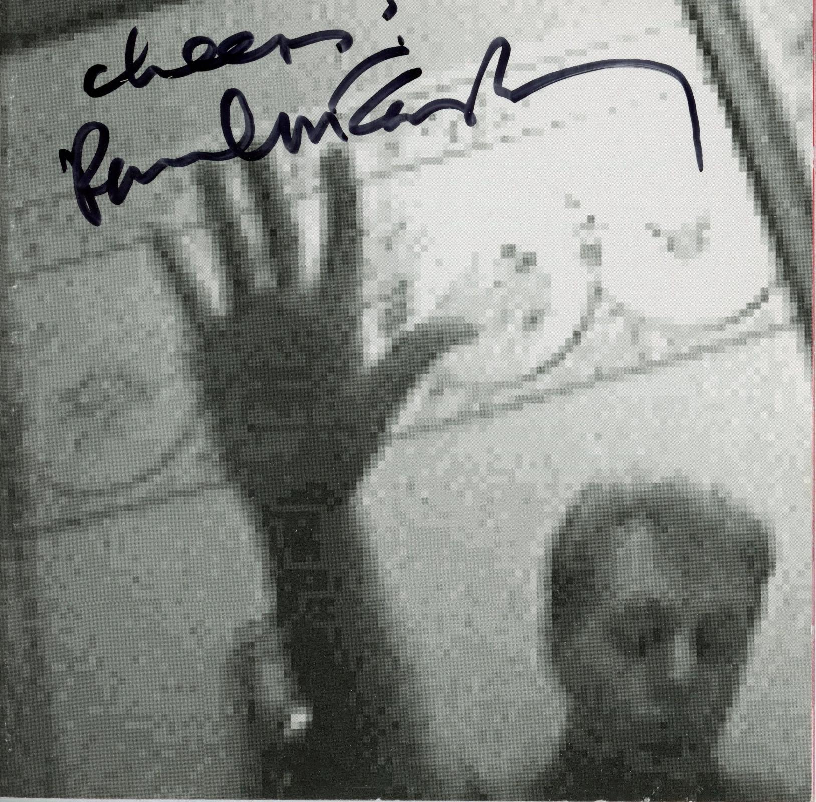 Paul McCartney signed “Driving Rain” CD Booklet