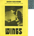 Paul McCartney and Wings 1973 UK Tour programme and Ticket Stub
