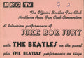 The Beatles Juke Box Jury Ticket Stub, 1963