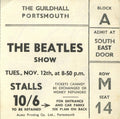 The Beatles Show ticket stub Portsmouth 1963