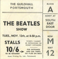 The Beatles Show ticket stub Portsmouth 1963
