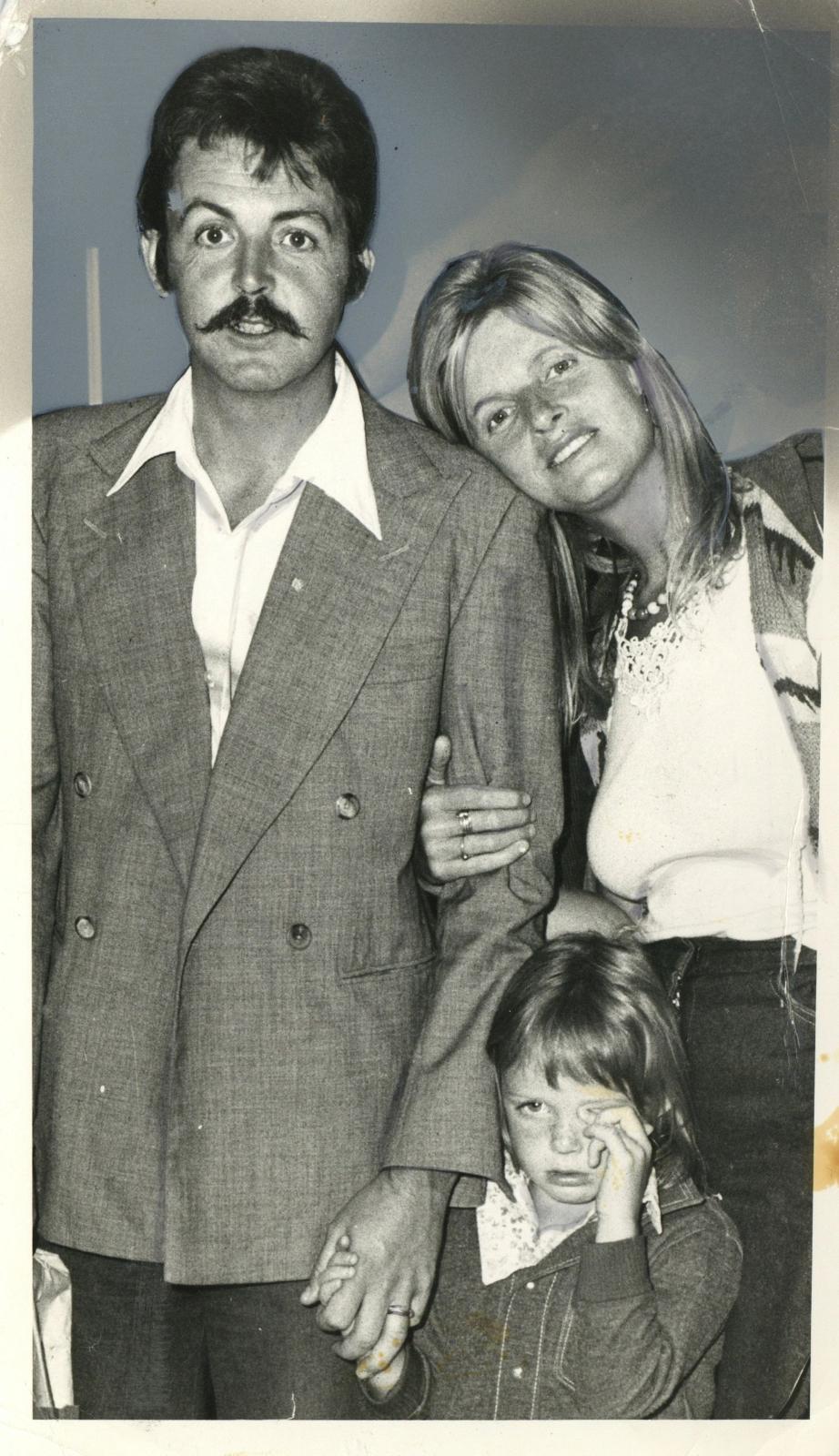 Paul and Linda McCartney snapshot 1976