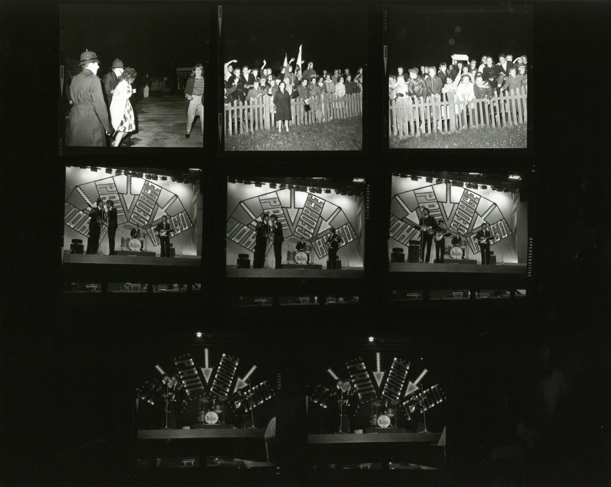 The Beatles Blackpool contact sheet