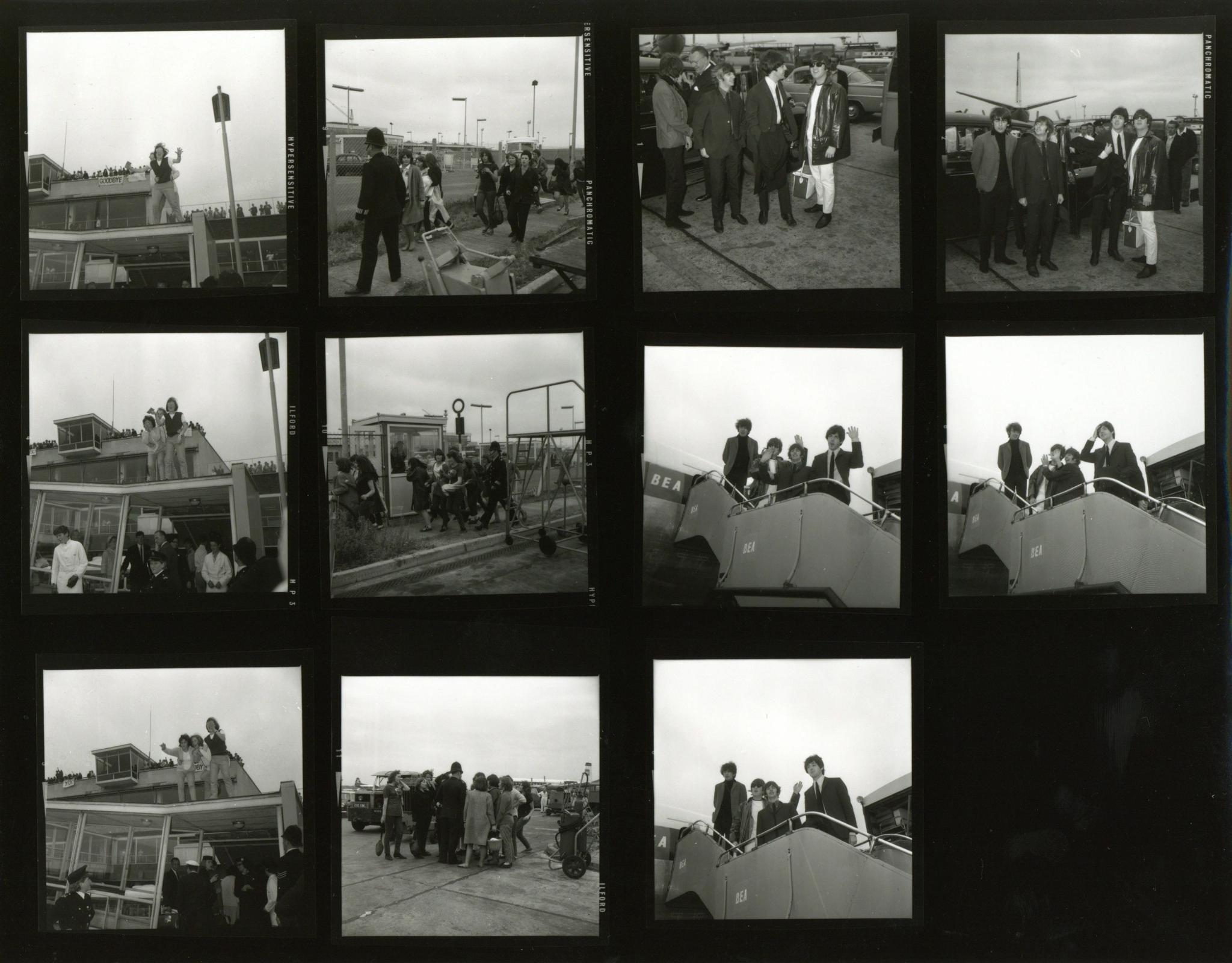 The Beatles Blackpool contact sheet