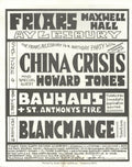 Friars Aylesbury Concert Flyer 1983