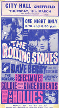 The Rolling Stones concert handbill 1965