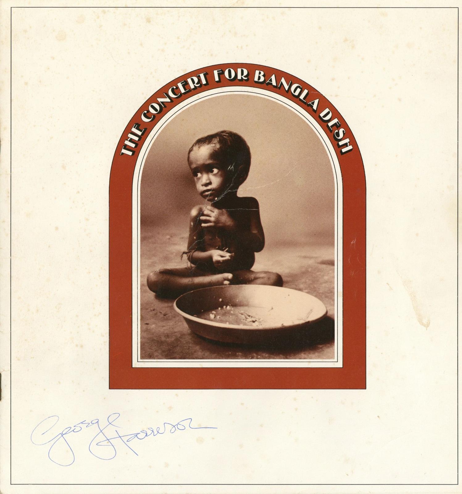 George Harrison Signed Concert for Bangladesh photo booklet