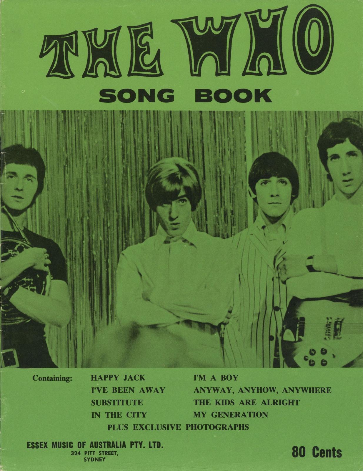 The Who Australian Song Book 1967