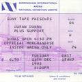 Duran Duran Concert ticket stub 1983