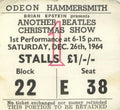 The Beatles Another Christmas Show Ticket Stub
