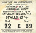 The Beatles Another Christmas Show Ticket Stub