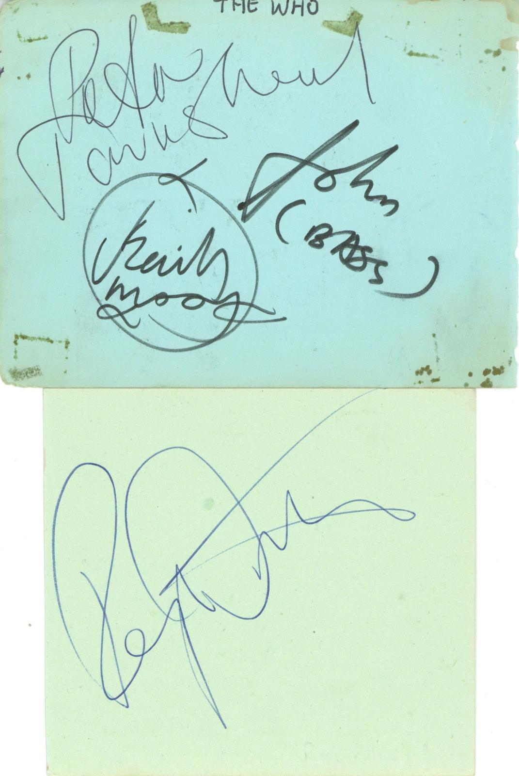 The Who Autographs 1960s