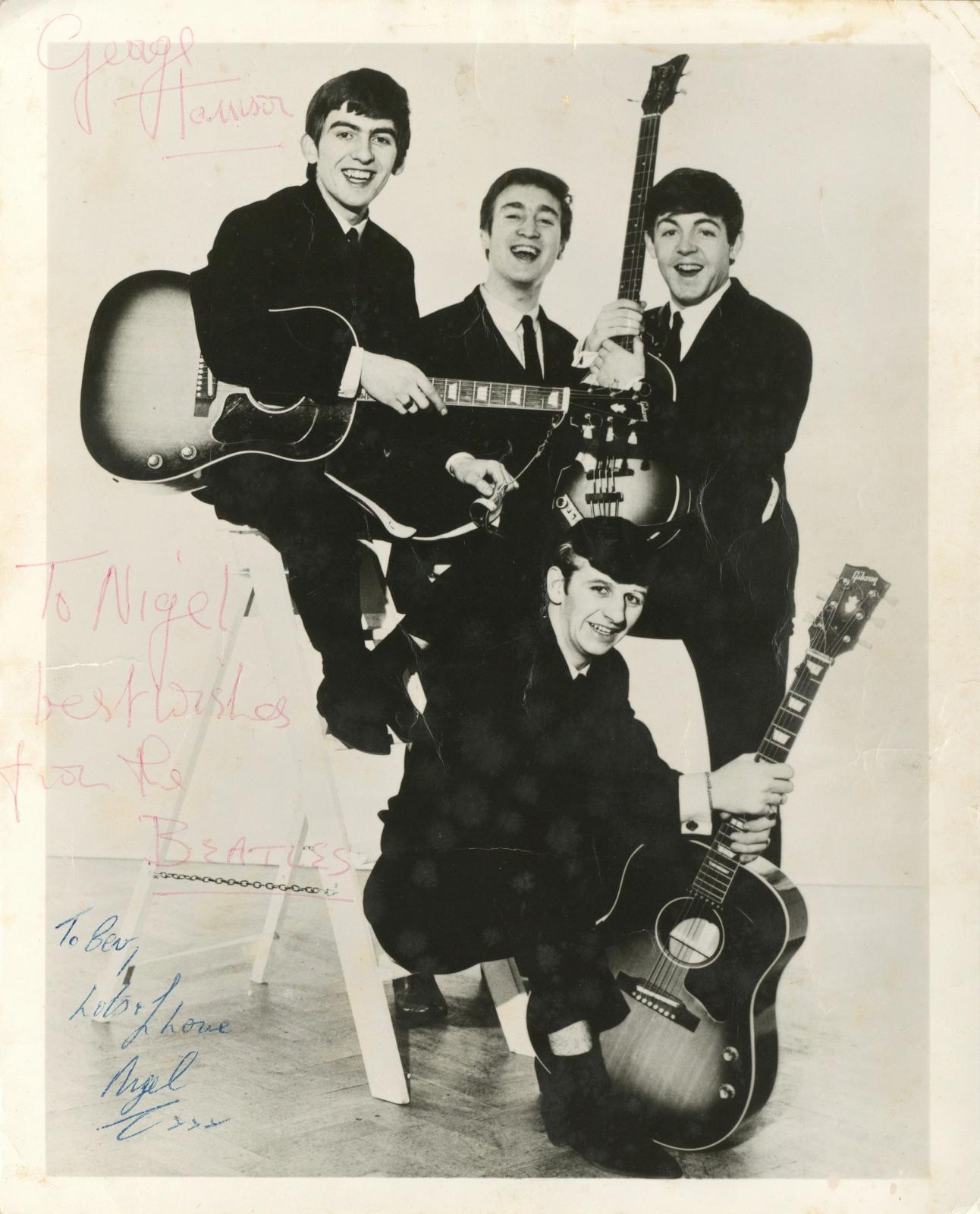 George Harrison signed photograph 1963