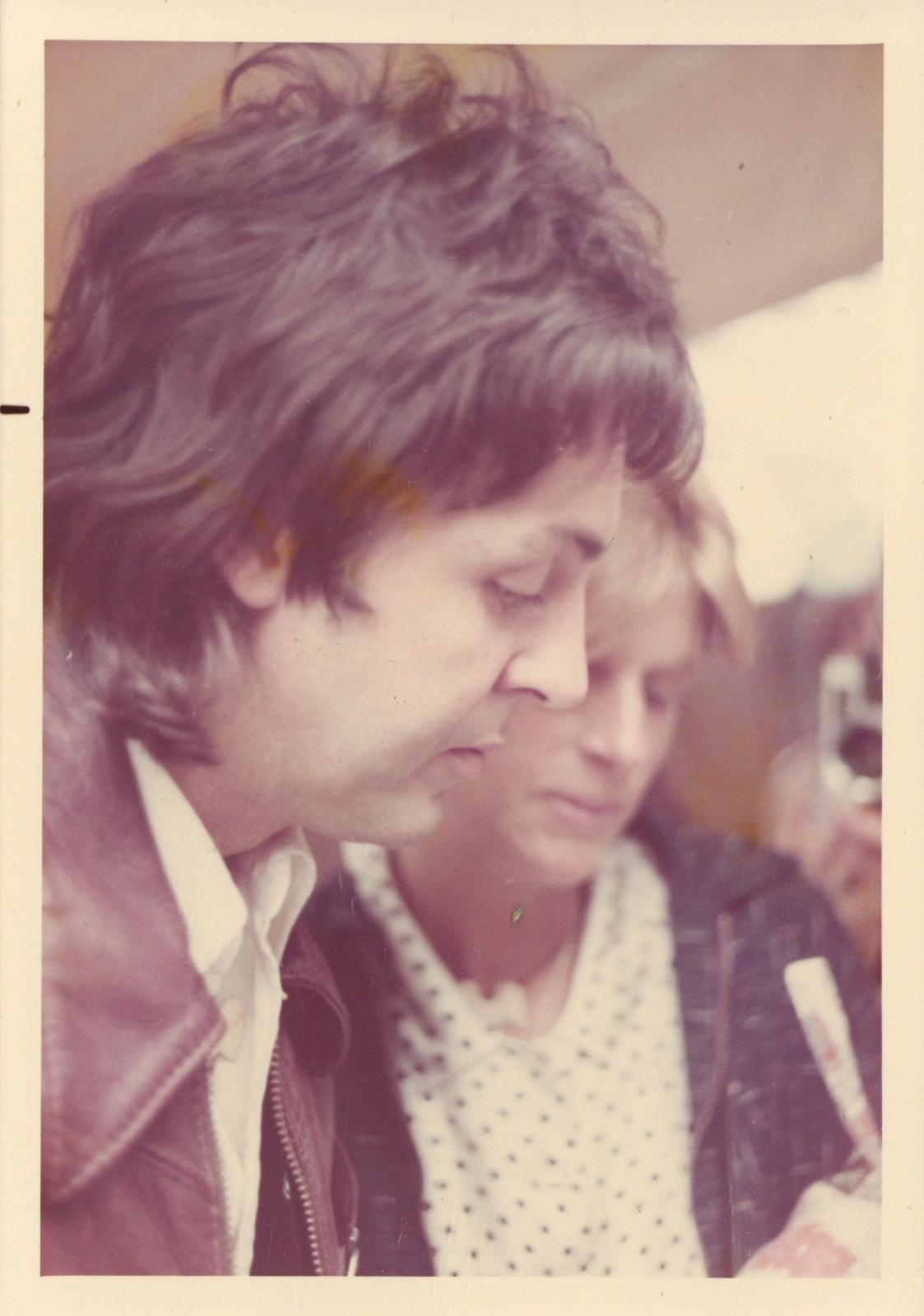 Paul and Linda McCartney snapshot mid 1970s